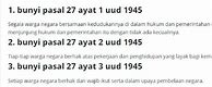 Pasal 27 Sampai 34 Lengkap